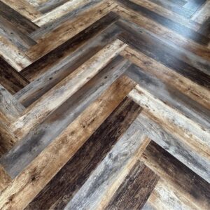 Vinylboden in Fischgrad