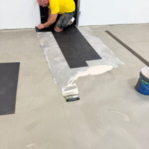 Verlegung von flexiblem Vinyl