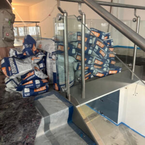 Unterbodenvorbereitung für Linoleum Verlegung