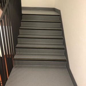 Vinylverlegung im Treppenhaus