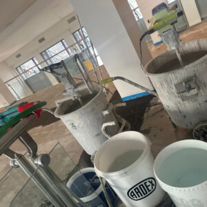 Unterbodenvorbereitung für Linoleum Verlegung