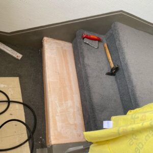 Teppichverlegung auf Treppe