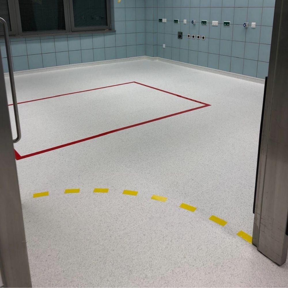 PVC Sicherheitsbelag im Labor